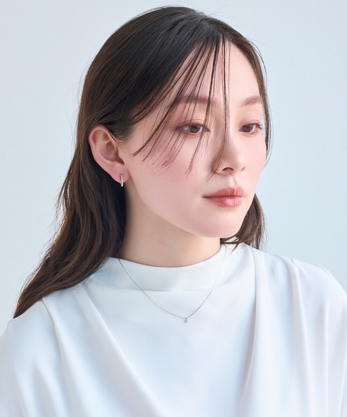 Phoebe（フィービィー）の「【金属アレルギー対応】シャイニーフチミルネックレス/全長:約39cm+3cm/ニッケルフリー（ネックレス・レディース・シャンパン/イエローゴールド/シルバー・FREE）」の14枚目の写真