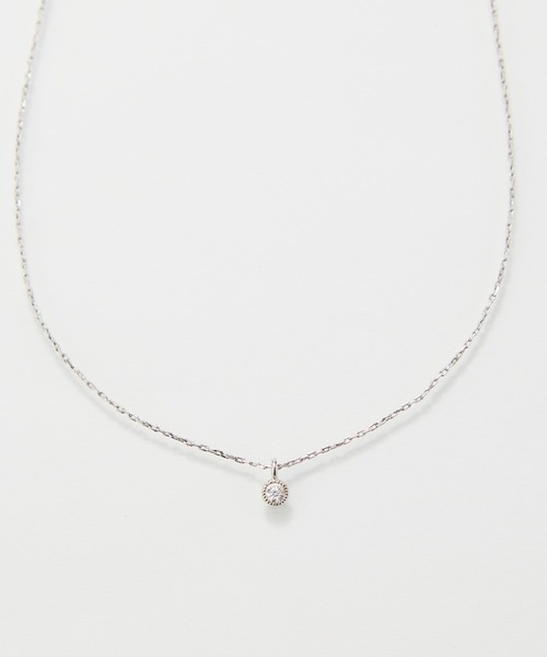 Phoebe（フィービィー）の「【金属アレルギー対応】シャイニーフチミルネックレス/全長:約39cm+3cm/ニッケルフリー（ネックレス・レディース・シャンパン/イエローゴールド/シルバー・FREE）」の17枚目の写真