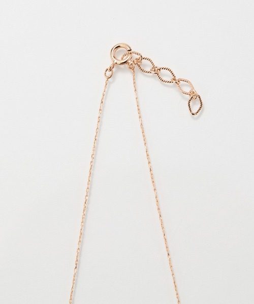 Phoebe（フィービィー）の「【金属アレルギー対応】シャイニーフチミルネックレス/全長:約39cm+3cm/ニッケルフリー（ネックレス・レディース・シャンパン/イエローゴールド/シルバー・FREE）」の10枚目の写真