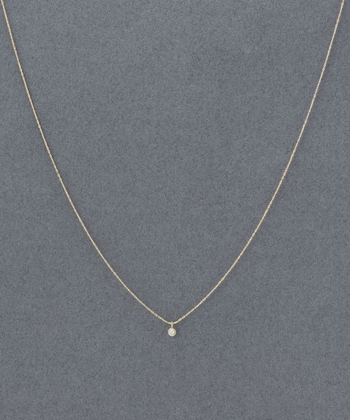 Phoebe（フィービィー）の「【金属アレルギー対応】シャイニーフチミルネックレス/全長:約39cm+3cm/ニッケルフリー（ネックレス・レディース・シャンパン/イエローゴールド/シルバー・FREE）」の21枚目の写真