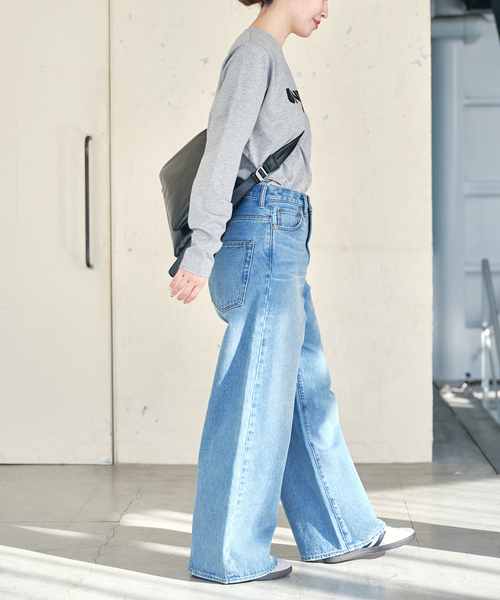 JOURNAL STANDARD(ジャーナルスタンダード)の「《追加5》UNBIASEDロングスリーブ Tシャツ(Tシャツ/カットソー・レディース・ホワイト/チャコールグレー・FREE)」の18枚目の写真