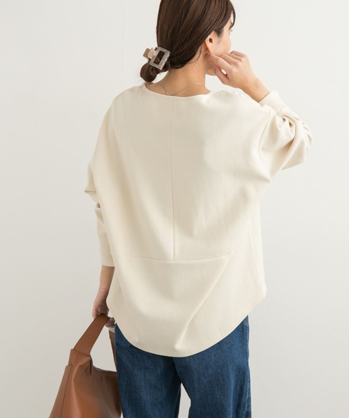 URBAN RESEARCH DOORS（アーバンリサーチドアーズ）の「ダンボールニットプルオーバー（Tシャツ/カットソー・レディース・ブラック/パープル/ホワイト系その他・MEDIUM）」の2枚目の写真