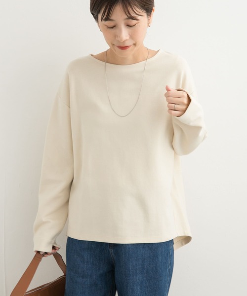 URBAN RESEARCH DOORS（アーバンリサーチドアーズ）の「ダンボールニットプルオーバー（Tシャツ/カットソー・レディース・ブラック/パープル/ホワイト系その他・MEDIUM）」の4枚目の写真