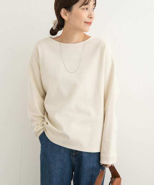 URBAN RESEARCH DOORS（アーバンリサーチドアーズ）の「ダンボールニットプルオーバー（Tシャツ/カットソー・レディース・ブラック/パープル/ホワイト系その他・MEDIUM）」の5枚目の写真