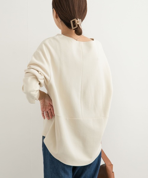 URBAN RESEARCH DOORS（アーバンリサーチドアーズ）の「ダンボールニットプルオーバー（Tシャツ/カットソー・レディース・ブラック/パープル/ホワイト系その他・MEDIUM）」の8枚目の写真