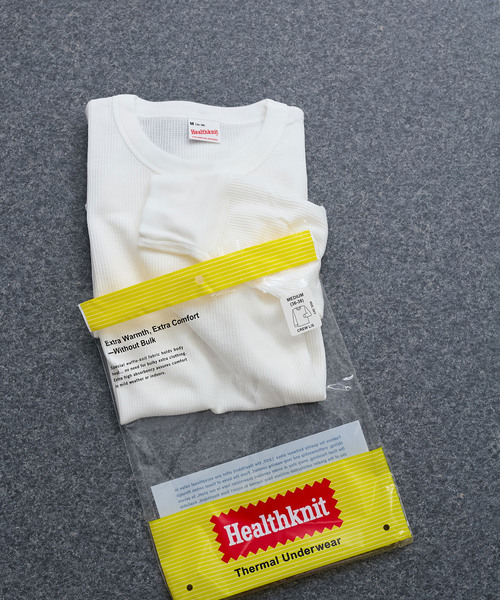 Healthknit(ヘルスニット)の「【Healthknit/ヘルスニット】Basic Waffle Crewneck L/S(Tシャツ/カットソー・レディース・ブラック系その他/ホワイト/ブラック/ブルー系その他5・FREE)」の1枚目の写真