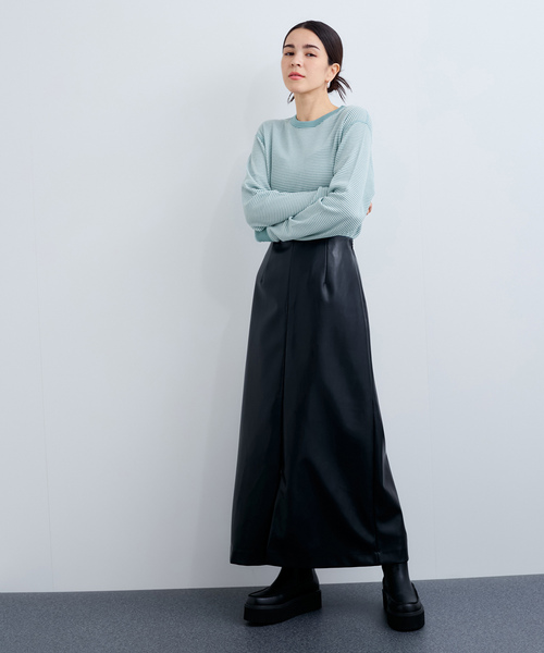 Healthknit(ヘルスニット)の「【Healthknit/ヘルスニット】Basic Waffle Crewneck L/S(Tシャツ/カットソー・レディース・ブラック系その他/ホワイト/ブラック/ブルー系その他5・FREE)」の9枚目の写真