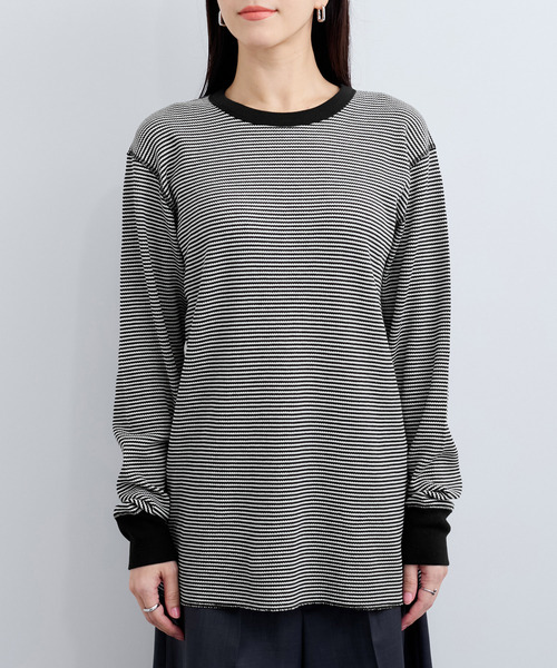 Healthknit(ヘルスニット)の「【Healthknit/ヘルスニット】Basic Waffle Crewneck L/S(Tシャツ/カットソー・レディース・ブラック系その他/ホワイト/ブラック/ブルー系その他5・FREE)」の12枚目の写真