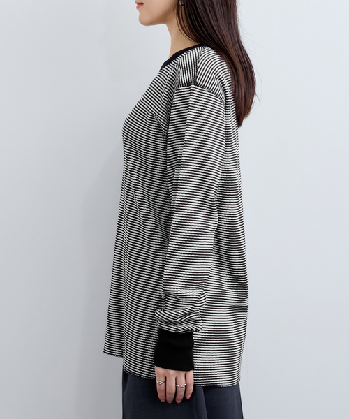 Healthknit(ヘルスニット)の「【Healthknit/ヘルスニット】Basic Waffle Crewneck L/S(Tシャツ/カットソー・レディース・ブラック系その他/ホワイト/ブラック/ブルー系その他5・FREE)」の13枚目の写真