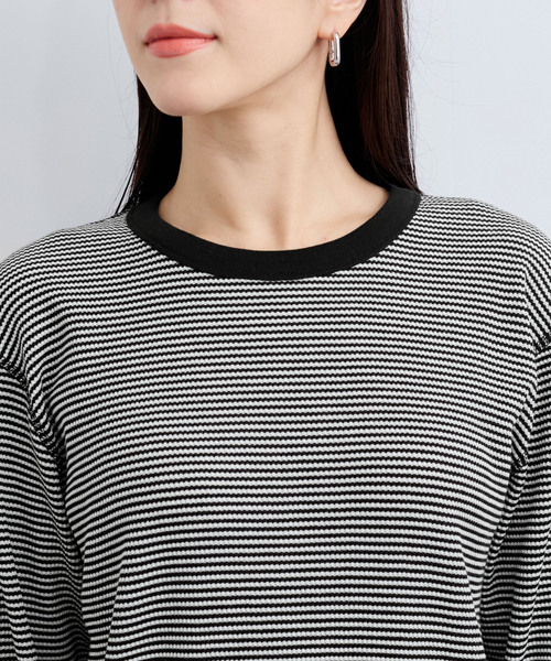 Healthknit(ヘルスニット)の「【Healthknit/ヘルスニット】Basic Waffle Crewneck L/S(Tシャツ/カットソー・レディース・ブラック系その他/ホワイト/ブラック/ブルー系その他5・FREE)」の15枚目の写真