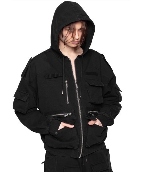 RACER WORLDWIDE】Faded Metallic Track Hoodie | OUR BRAND