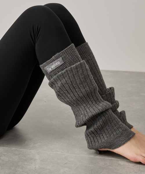 NERGY（ナージー）の「ソフトニットレッグウォーマー（レッグウォーマー・レディース・オフホワイト/グレー・FREE）」の3枚目の写真