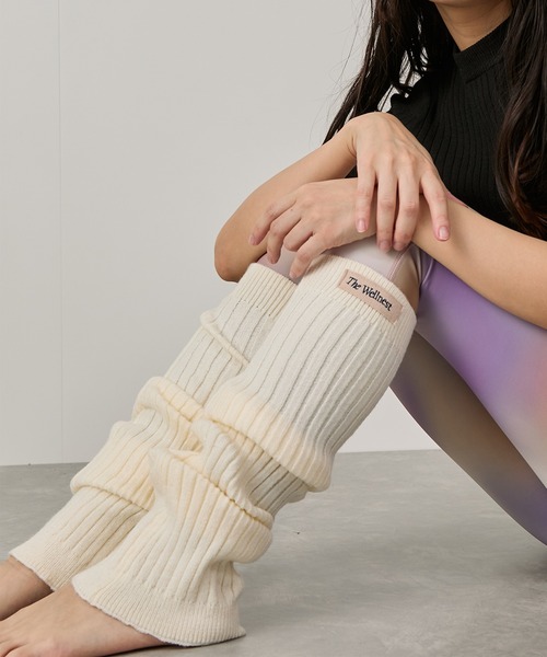NERGY（ナージー）の「ソフトニットレッグウォーマー（レッグウォーマー・レディース・オフホワイト/グレー・FREE）」の9枚目の写真