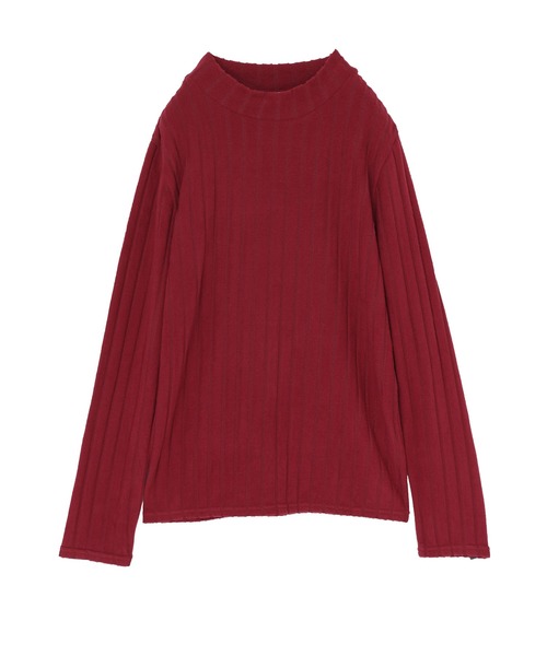 n'OrLABEL（ノアールレーベル）の「『起毛リブハイネックカットソー』（Tシャツ/カットソー・レディース・ダークブルー/ライトグレー/レッド/ブラック・S～Ｍ/L～LL/3L）」の15枚目の写真