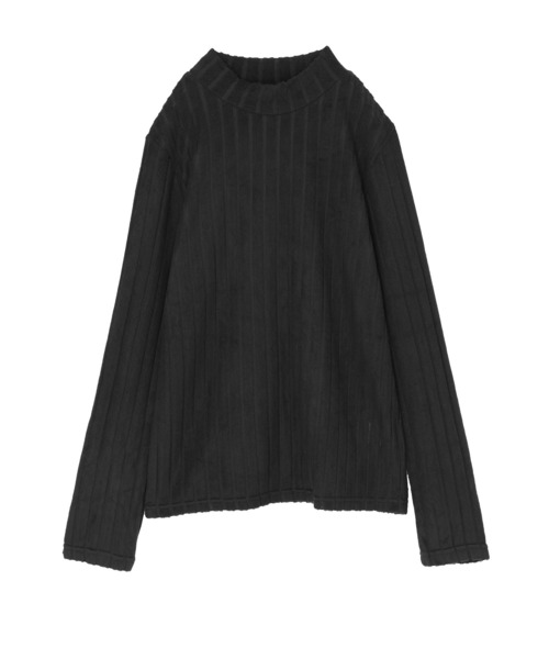 n'OrLABEL（ノアールレーベル）の「『起毛リブハイネックカットソー』（Tシャツ/カットソー・レディース・ダークブルー/ライトグレー/レッド/ブラック・S～Ｍ/L～LL/3L）」の12枚目の写真