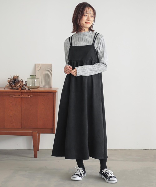 n'OrLABEL（ノアールレーベル）の「『起毛リブハイネックカットソー』（Tシャツ/カットソー・レディース・ダークブルー/ライトグレー/レッド/ブラック・S～Ｍ/L～LL/3L）」の11枚目の写真