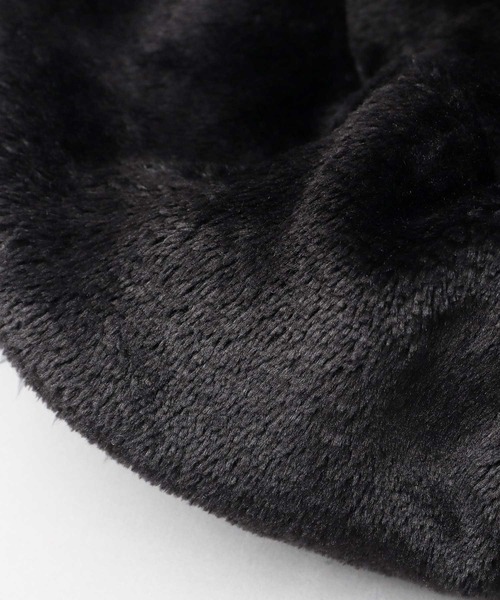 KRIFF MAYER（クリフメイヤー）の「異素材切替 フロントボタン フードウォーマー（ファーフリース・フリース・ボアフリース）（ネックウォーマー/スヌード・メンズ・マルチ/ブラック/ブラウン・FREE）」の15枚目の写真