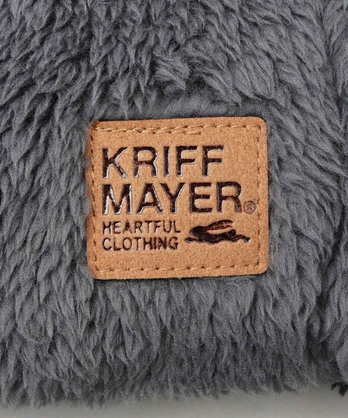 KRIFF MAYER（クリフメイヤー）の「異素材切替 フロントボタン フードウォーマー（ファーフリース・フリース・ボアフリース）（ネックウォーマー/スヌード・メンズ・マルチ/ブラック/ブラウン・FREE）」の20枚目の写真