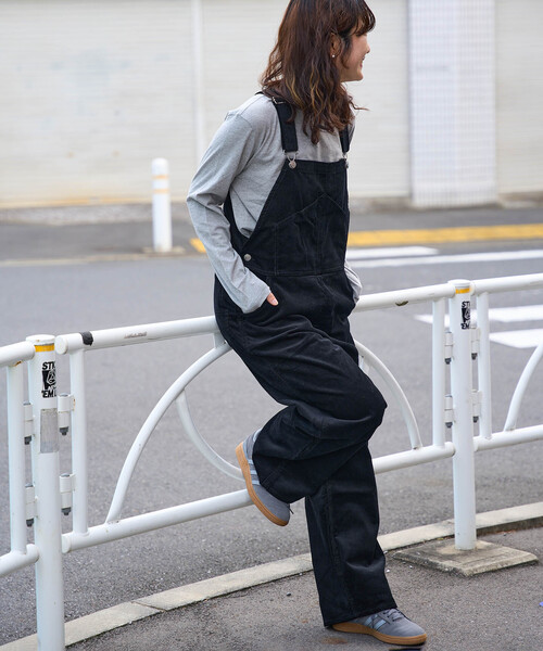 新品未使用　BLUCO コーデュロイオーバーオール M 黒 BLUCO コーデュロイオーバーオール xl ブラック BLUCO コーデュロイ