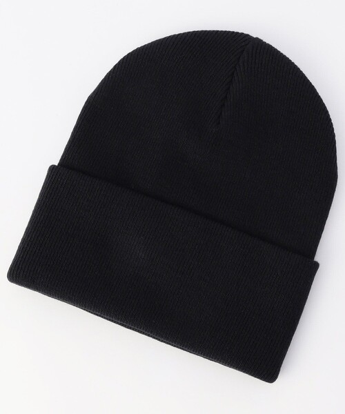 NIKE（ナイキ）の「NIKE/ナイキ ナイキ ピーク スウッシュ ビーニー（ニットキャップ/ビーニー・メンズ・ブラック・4）」の2枚目の写真