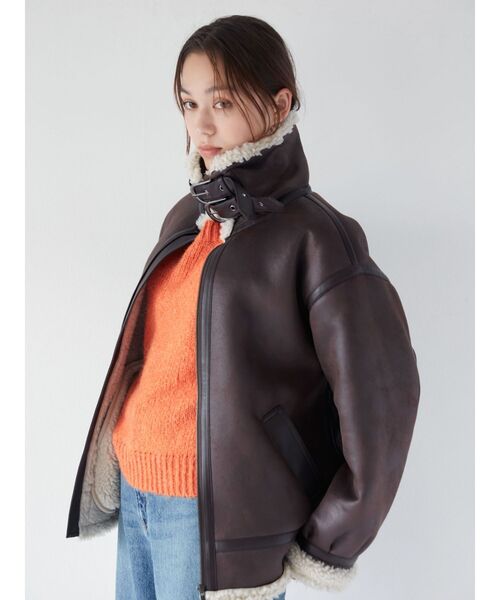 Ungrid（アングリッド）の「カラーモヘヤ混ルーズニット（ニット/セーター・レディース・チャコールグレー/パープル/ブルー/アイボリー/ピンク/オレンジ・FREE）」の20枚目の写真