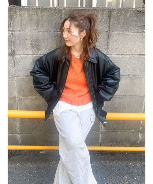 【セール】カラーモヘヤ混ルーズニット（ニット/セーター）｜Ungrid（アングリッド）