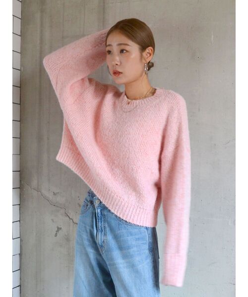 【セール】カラーモヘヤ混ルーズニット（ニット/セーター）｜Ungrid（アングリッド）