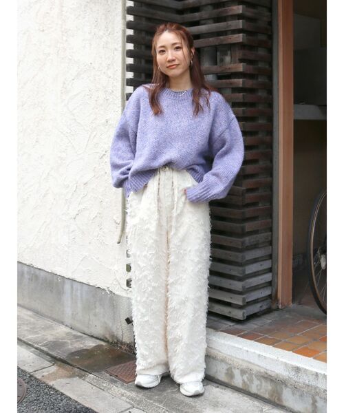 【セール】カラーモヘヤ混ルーズニット（ニット/セーター）｜Ungrid（アングリッド）