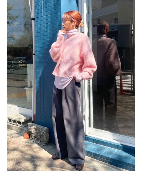 【セール】カラーモヘヤ混ルーズニット（ニット/セーター）｜Ungrid（アングリッド）