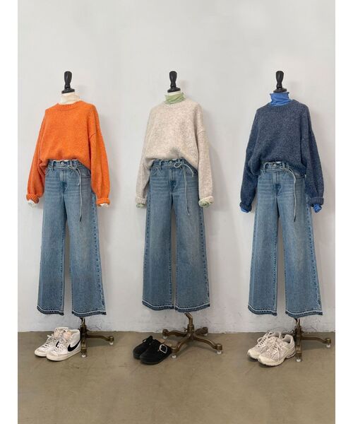 【セール】カラーモヘヤ混ルーズニット（ニット/セーター）｜Ungrid（アングリッド）