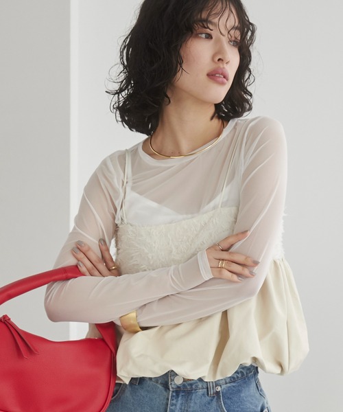 cygneシーニュー♡ バルーンジレ　colette　ホワイト cygneシーニュー♡ バルーンジレcoletteホワイト