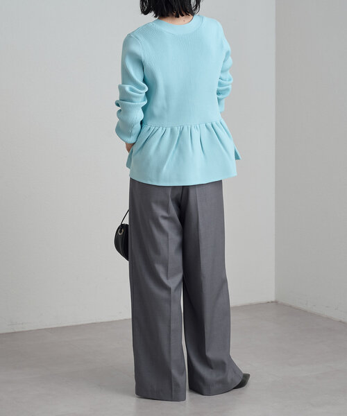 Omekashi（オメカシ）の「2WAYライトペプラムカーディガン（カーディガン/ボレロ・レディース・ブラック/オフホワイト/グレー/ブルー・FREE）」の5枚目の写真