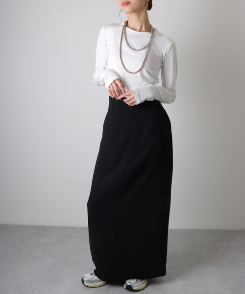 カットソー(長袖+七分) Mediam short long tee Mediam short long tee カットソー(長袖/七分)