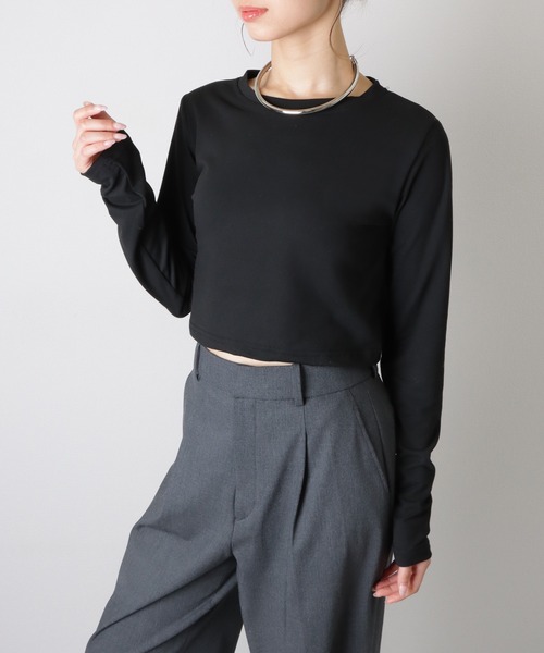 LEOPARDOBAYUU HT Collection V2ロンTショート丈 50%OFF】袖ロゴ MAXIMショート丈ロンT | VOLCAN&APHRODITE