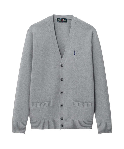 EASTBOY（イーストボーイ）の「カーディガン 綿 7G ニット 女子 制服 学生服 中学生 高校生 スクール（カーディガン/ボレロ・キッズ・オフホワイト/ブラック/ライトグレー/ベージュ/ネイビー・9号/11号/7号/13号）」の6枚目の写真