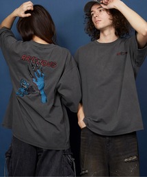 MEMENTISM(gCY)̃I[o[TCY  hJ TVc 100 /embroidery oversize T-shirt(TVc/Jbg\[)