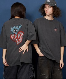 MEMENTISM(gCY)̃I[o[TCY  hJ TVc 100 /embroidery oversize T-shirt(TVc/Jbg\[)