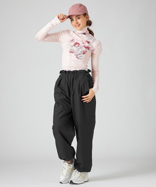 チャコット　ニットトップス　新品 ノーソーイングニット】レーシーVネックニットトップ（ニット