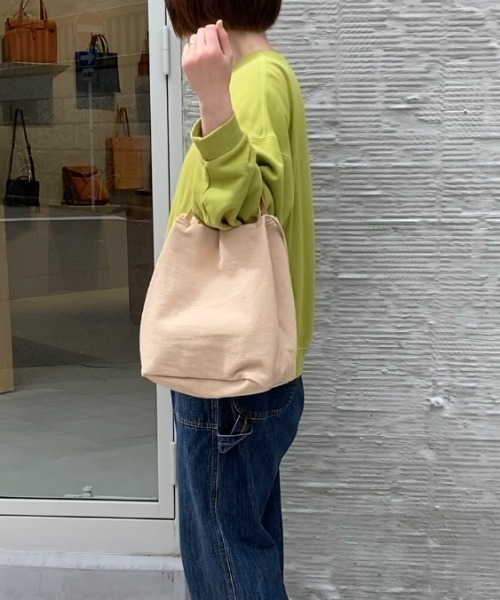 EARTH MADE（アースメイド）の「LINEN 2WAY TOTE（トートバッグ・レディース・ベージュ・FREE）」の4枚目の写真