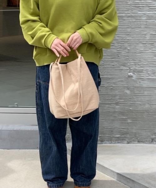 EARTH MADE（アースメイド）の「LINEN 2WAY TOTE（トートバッグ・レディース・ベージュ・FREE）」の2枚目の写真