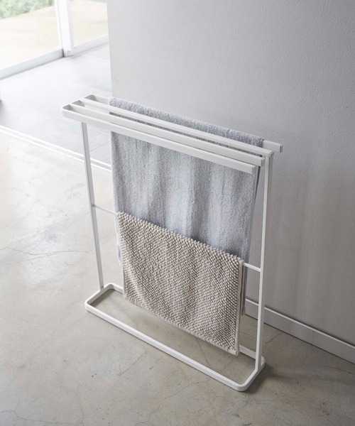 BIRTHDAY BAR（バースデイバー）の「tower 横から掛けられるバスタオルハンガー スリム（ランドリーグッズ・レディース・ホワイト・フリー）」の11枚目の写真