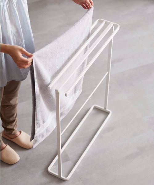 BIRTHDAY BAR（バースデイバー）の「tower 横から掛けられるバスタオルハンガー スリム（ランドリーグッズ・レディース・ホワイト・フリー）」の7枚目の写真