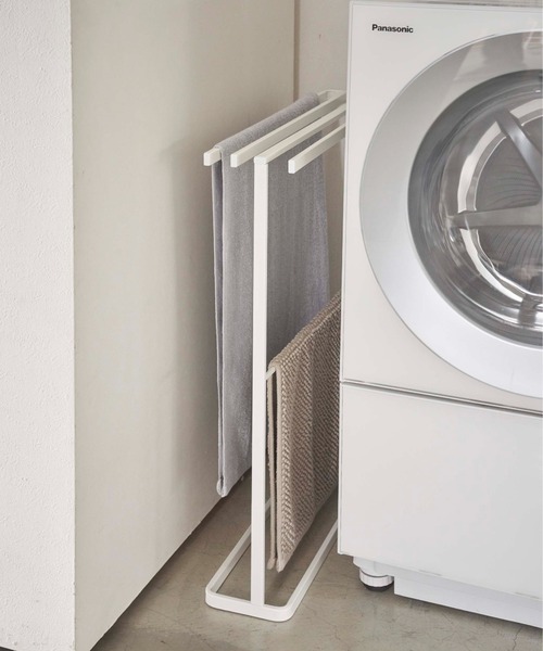 BIRTHDAY BAR（バースデイバー）の「tower 横から掛けられるバスタオルハンガー スリム（ランドリーグッズ・レディース・ホワイト・フリー）」の10枚目の写真