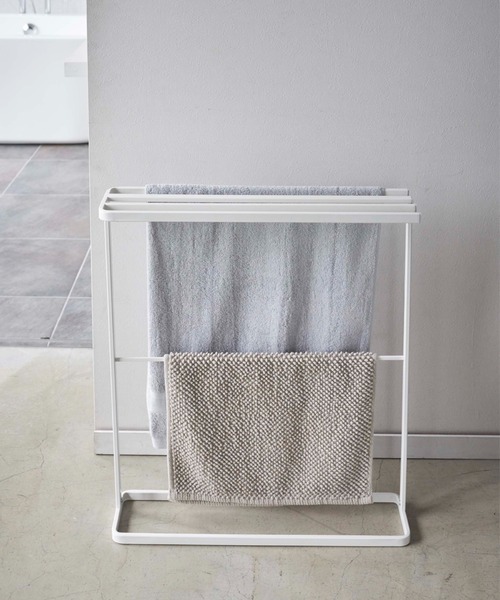 BIRTHDAY BAR（バースデイバー）の「tower 横から掛けられるバスタオルハンガー スリム（ランドリーグッズ・レディース・ホワイト・フリー）」の4枚目の写真