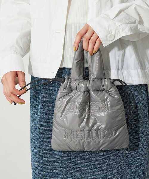 CITEN（シテン）の「＜CITEN＞CITENステッチパデッドトートS（トートバッグ・レディース・グレー/ライトブルー/ベージュ・FREE）」の4枚目の写真