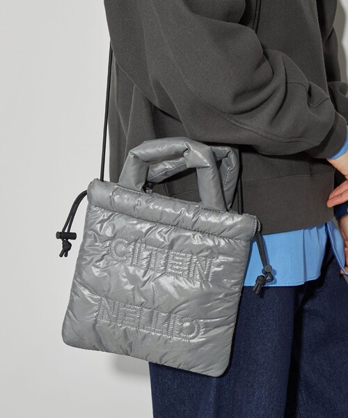 CITEN（シテン）の「＜CITEN＞CITENステッチパデッドトートS（トートバッグ・レディース・グレー/ライトブルー/ベージュ・FREE）」の8枚目の写真