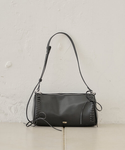 【500mlペットボトル収納可】レースアップデザインサークルバッグ（ショルダーバッグ）｜Chico（チコ）