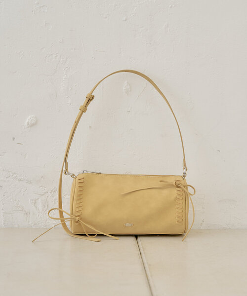 【500mlペットボトル収納可】レースアップデザインサークルバッグ（ショルダーバッグ）｜Chico（チコ）