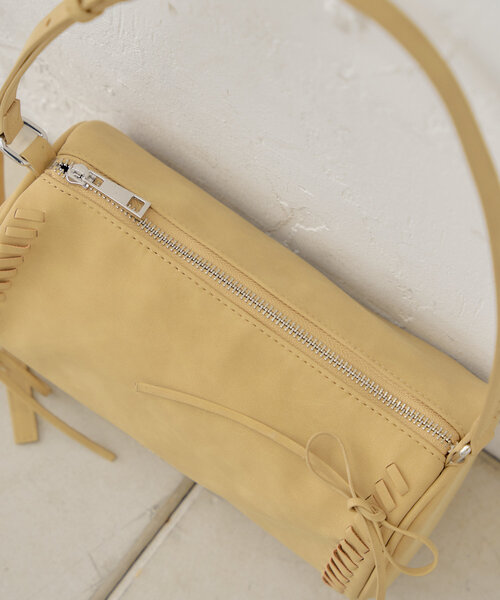 【500mlペットボトル収納可】レースアップデザインサークルバッグ（ショルダーバッグ）｜Chico（チコ）