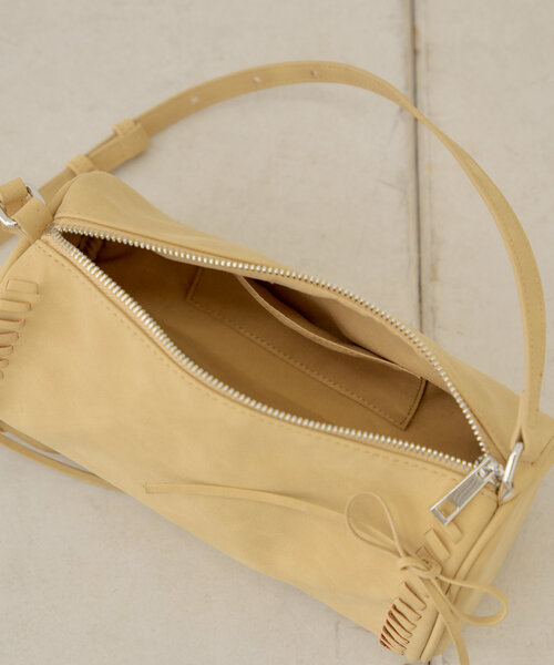 【500mlペットボトル収納可】レースアップデザインサークルバッグ（ショルダーバッグ）｜Chico（チコ）